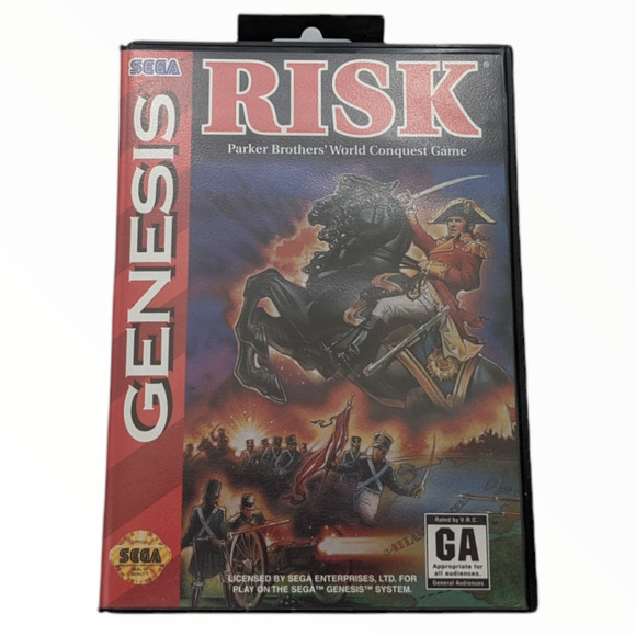 Risk (Sega Genesis) - Complete in Case (Parker Brothers, 1994) Tested Works - Picture 7 of 9